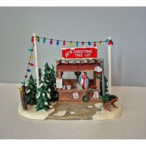 Lemax Eds Christmas Tree Lot Tabletop Decoration Holiday Village Accent